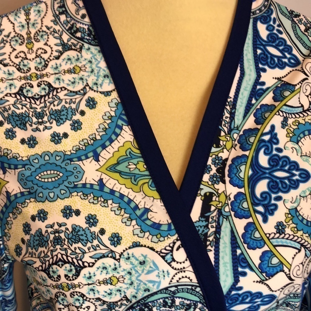 Linea Donatello Paisley Light Weight Robe S/M - Picture 3 of 9